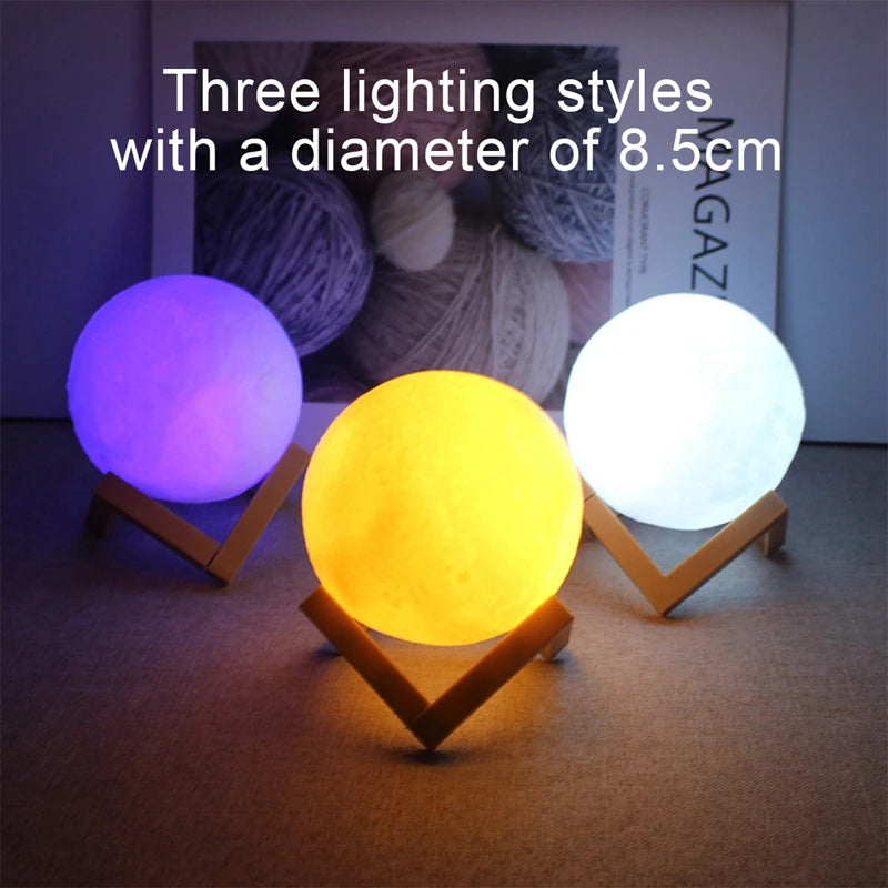 Book Light LED Moon Lamp – Galaxy Night Light for Kids, Bedroom Decoration, Birthday Gift