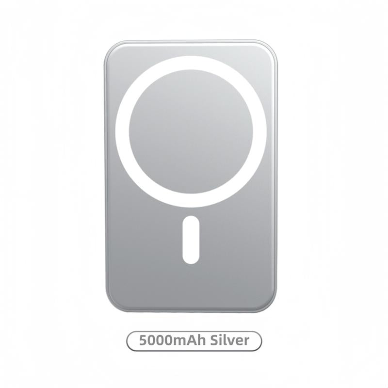 Magnetic Portable Charger 5000mAh – MagSafe Wireless Power Bank with 20W Fast Charge