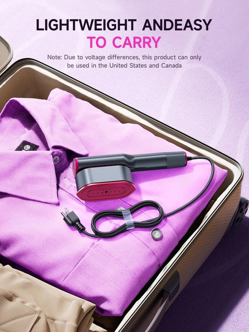 Dr.Flash Portable Garment Steamer – 7-Mode LED Clothing Iron, 5s Fast Heat