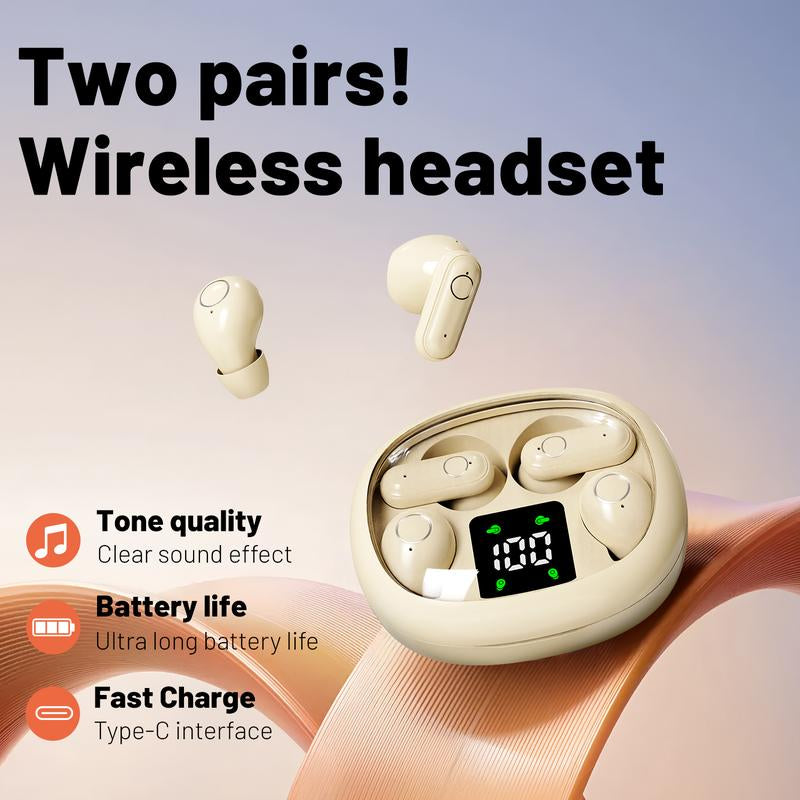 MSHUKCOE Mini Wireless Bluetooth Earbuds – Sleep & Sport Comfort