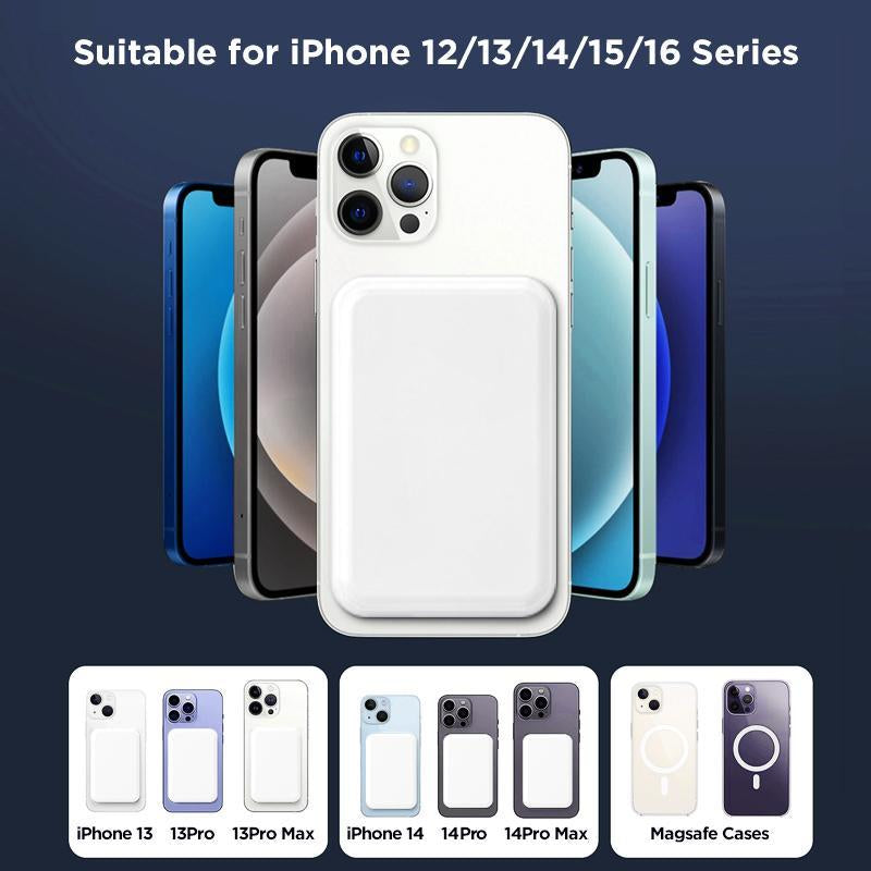 Magnetic Portable Charger 5000mAh – MagSafe Wireless Power Bank with 20W Fast Charge
