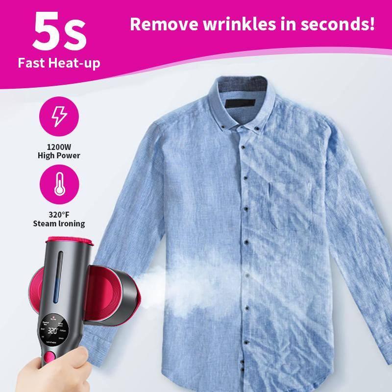 Dr.Flash Portable Garment Steamer – 7-Mode LED Clothing Iron, 5s Fast Heat