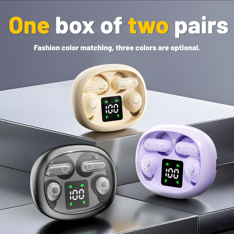 MSHUKCOE Mini Wireless Bluetooth Earbuds – Sleep & Sport Comfort