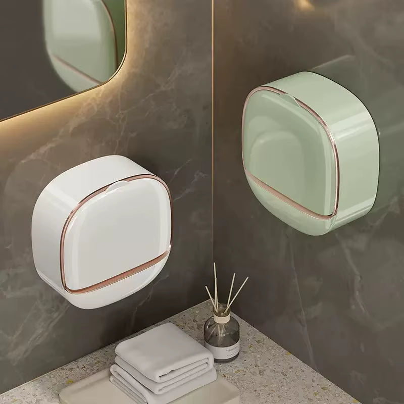 Waterproof Soap Box for Shower – Hanging Soap Holder with Drainage for Bathroom Storage