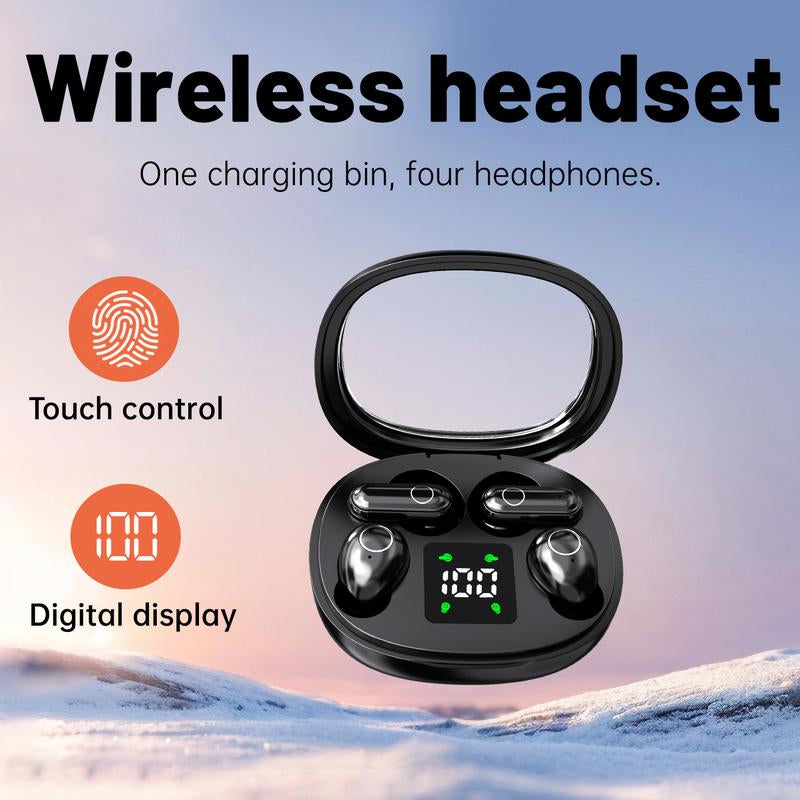 MSHUKCOE Mini Wireless Bluetooth Earbuds – Sleep & Sport Comfort