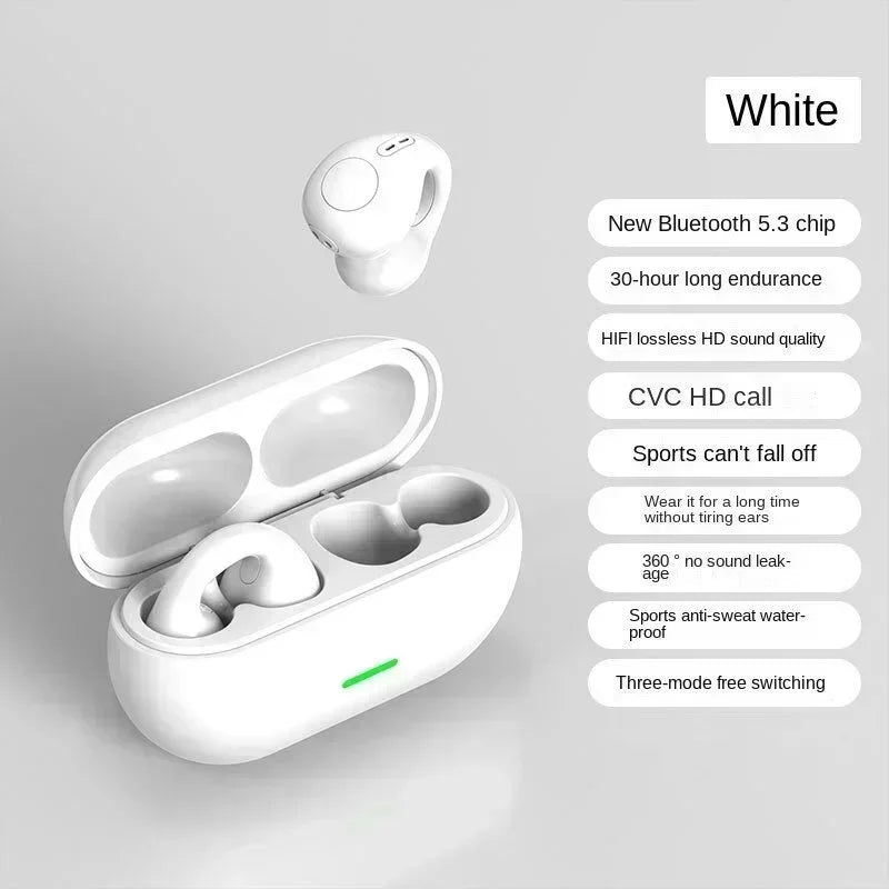 T75 Bone Conduction Wireless Headphones – Bluetooth 5.3 Sports Earphones, Waterproof TWS HiFi Sound