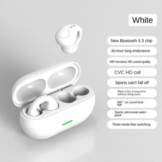 T75 Bone Conduction Wireless Headphones – Bluetooth 5.3 Sports Earphones, Waterproof TWS HiFi Sound