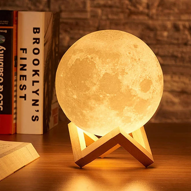 Book Light LED Moon Lamp – Galaxy Night Light for Kids, Bedroom Decoration, Birthday Gift