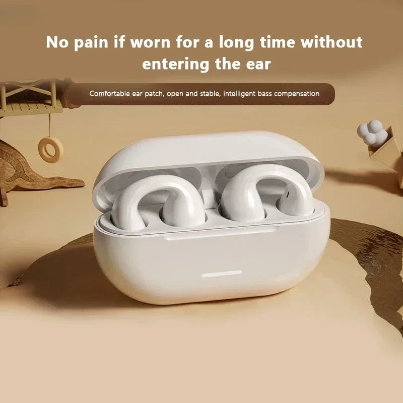 T75 Bone Conduction Wireless Headphones – Bluetooth 5.3 Sports Earphones, Waterproof TWS HiFi Sound