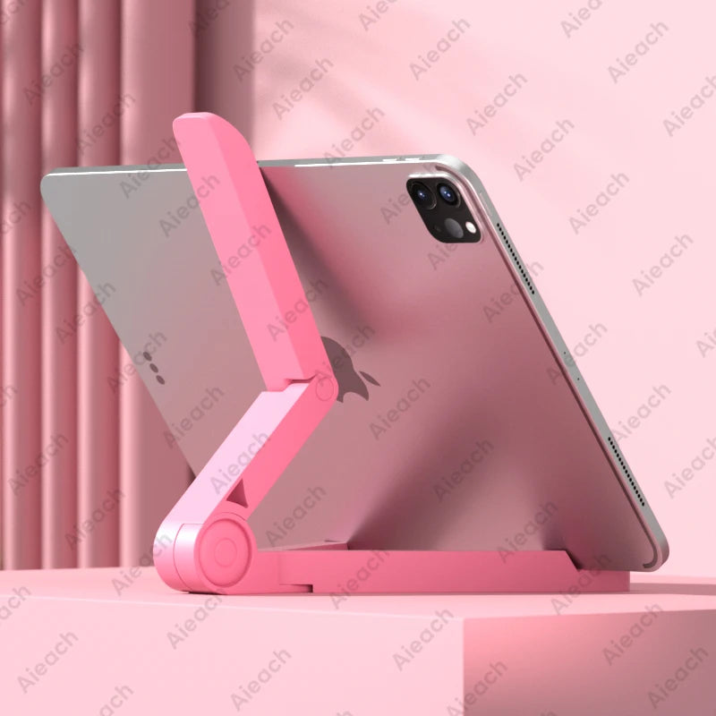 Adjustable Folding Tablet Stand – Desktop Holder for 4.7"–12.9" iPad, Samsung, Xiaomi & Smartphones