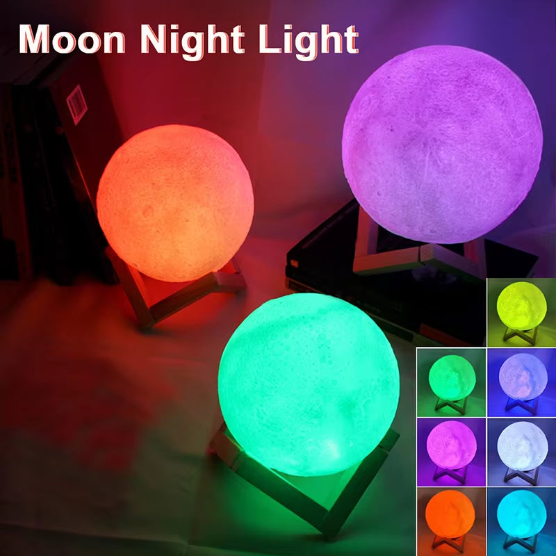 Book Light LED Moon Lamp – Galaxy Night Light for Kids, Bedroom Decoration, Birthday Gift