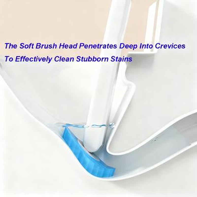 Snofrid Disposable Toilet Brush Set – Wall-Mount Toilet & Bathroom Cleaning Kit with 24 Refills