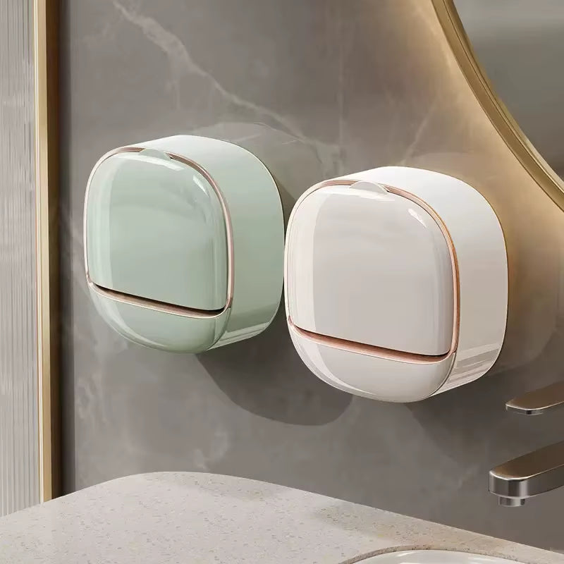 Waterproof Soap Box for Shower – Hanging Soap Holder with Drainage for Bathroom Storage